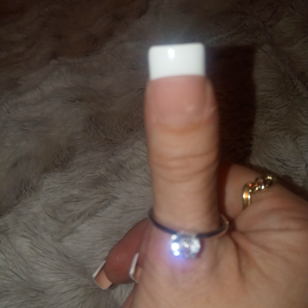 Diamond silver antique ring - Picture 5 of 9